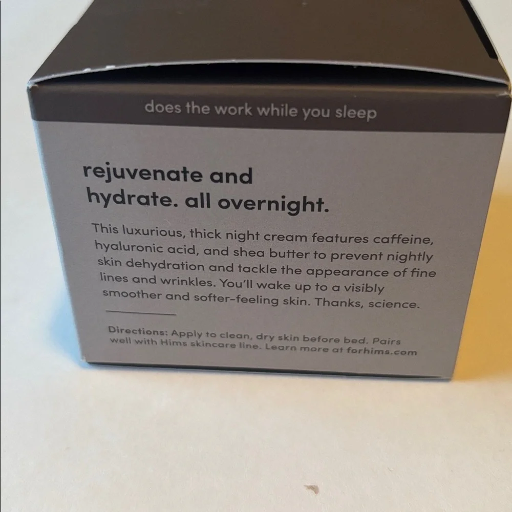 Hims | Overnight Moisturizer Goodnight Wrinkle Cream For Him Vegan Smooths NWT 1